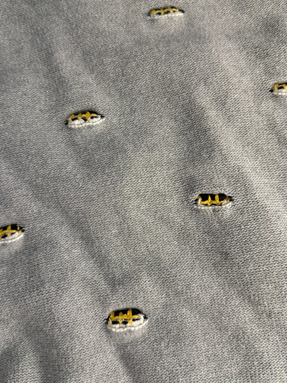 Gray Kids Bee Knit Blanket - Unbranded